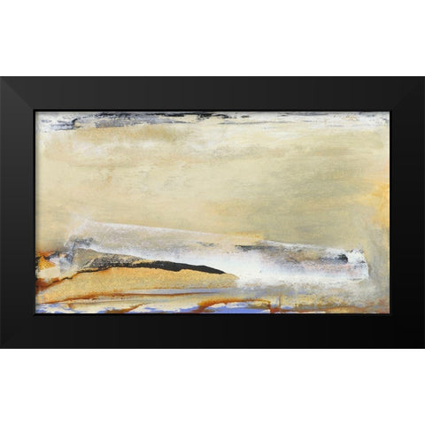 Tangent IV Black Modern Wood Framed Art Print by Gordon, Sharon
