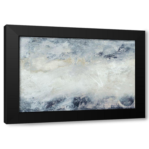 Hushed V Black Modern Wood Framed Art Print with Double Matting by Gordon, Sharon