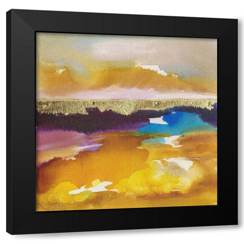 Nature at Peace III Black Modern Wood Framed Art Print with Double Matting by Combs, Joyce
