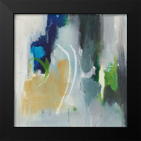 Floating Fantasies IV Black Modern Wood Framed Art Print by Combs, Joyce
