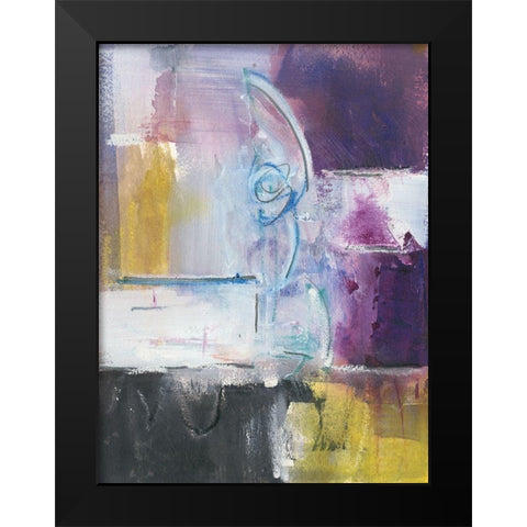 New Beginning I Black Modern Wood Framed Art Print by Combs, Joyce