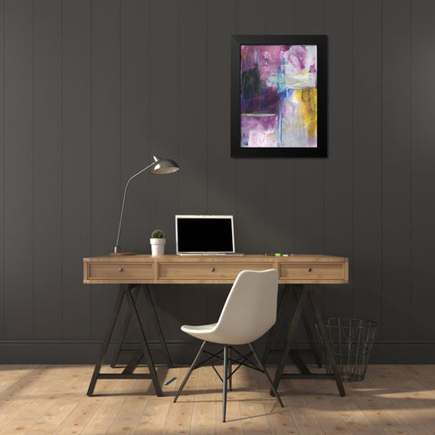 New Beginning II Black Modern Wood Framed Art Print by Combs, Joyce
