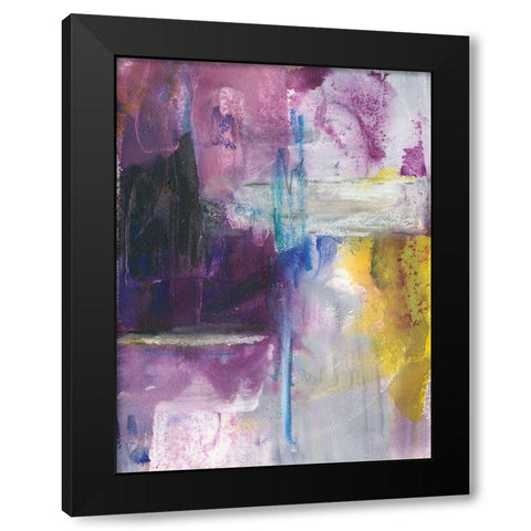 New Beginning II Black Modern Wood Framed Art Print by Combs, Joyce