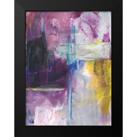 New Beginning II Black Modern Wood Framed Art Print by Combs, Joyce