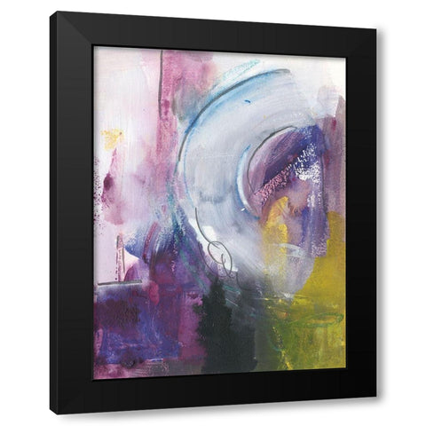 New Beginning IV Black Modern Wood Framed Art Print with Double Matting by Combs, Joyce