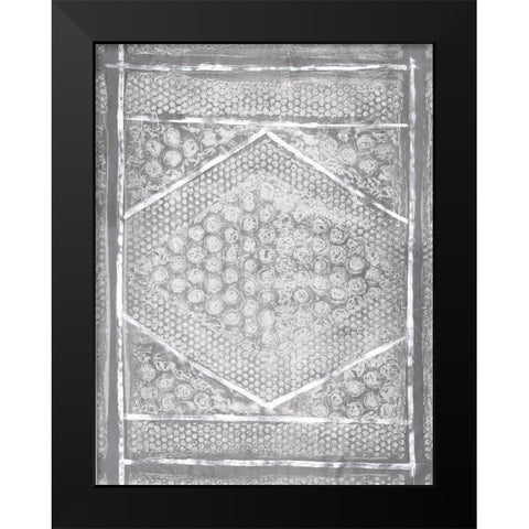 Neutral Aztec I Black Modern Wood Framed Art Print by Guthrie, Jenna