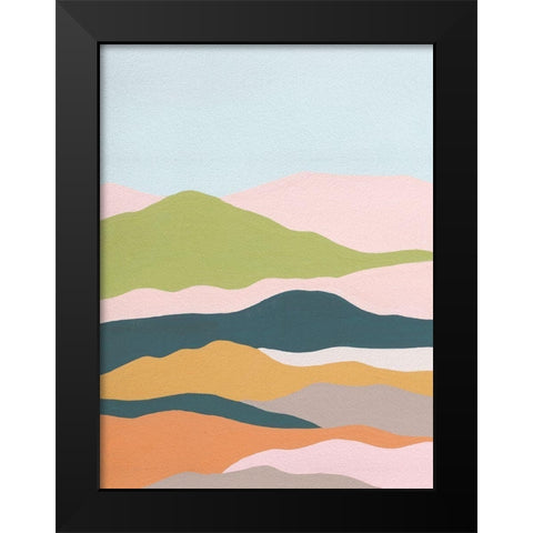 Cloud Layers I Black Modern Wood Framed Art Print by Wang, Melissa