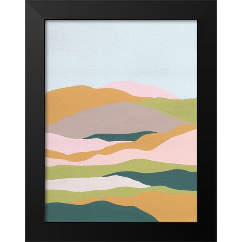 Cloud Layers II Black Modern Wood Framed Art Print by Wang, Melissa