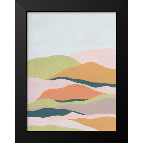 Cloud Layers III Black Modern Wood Framed Art Print by Wang, Melissa