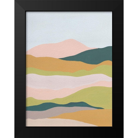 Cloud Layers IV Black Modern Wood Framed Art Print by Wang, Melissa