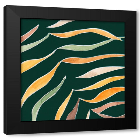 Palm Grove III Black Modern Wood Framed Art Print with Double Matting by Wang, Melissa