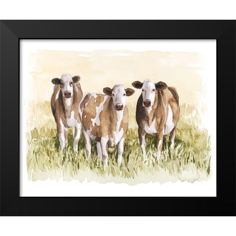 Golden Graze I Black Modern Wood Framed Art Print by Popp, Grace