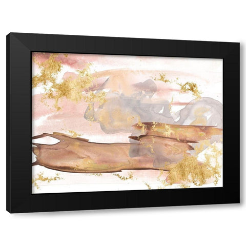 Shadows of Dawn I Black Modern Wood Framed Art Print with Double Matting by Wang, Melissa