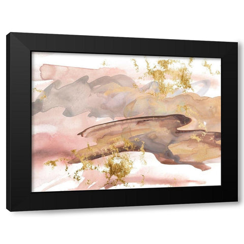 Shadows of Dawn II Black Modern Wood Framed Art Print with Double Matting by Wang, Melissa