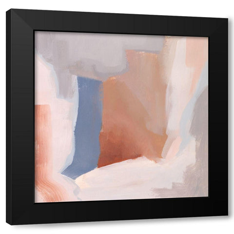 Clay Blush II Black Modern Wood Framed Art Print with Double Matting by Popp, Grace