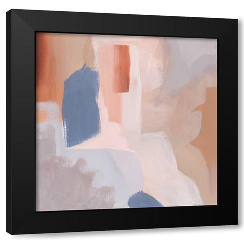 Clay Blush III Black Modern Wood Framed Art Print by Popp, Grace