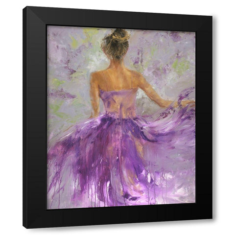 Flowing Vision I Black Modern Wood Framed Art Print by Joy, Julie
