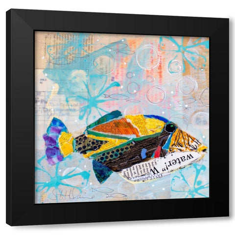 Always Looking Up V Black Modern Wood Framed Art Print with Double Matting by St. Hilaire, Elizabeth