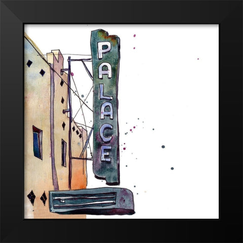 Urban Sign II Black Modern Wood Framed Art Print by McCreery, Paul