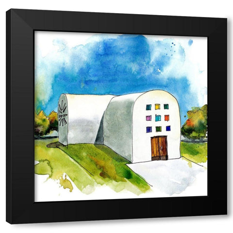 Urban Scape I Black Modern Wood Framed Art Print by McCreery, Paul
