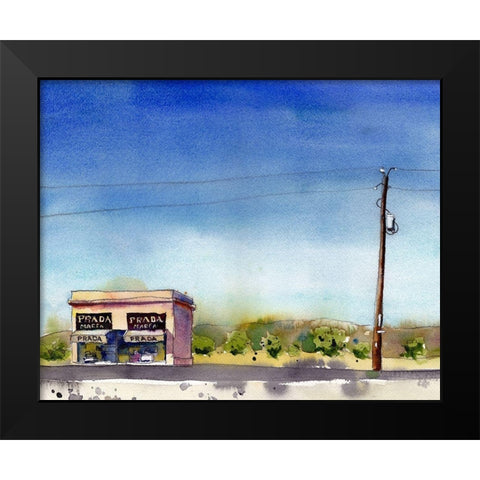 Urban Lines and Poles II Black Modern Wood Framed Art Print by McCreery, Paul