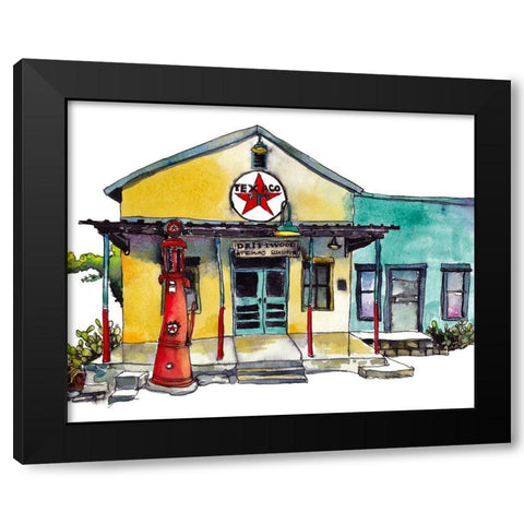 Urban Points of Interest I Black Modern Wood Framed Art Print with Double Matting by McCreery, Paul