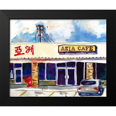 Urban Points of Interest III Black Modern Wood Framed Art Print by McCreery, Paul