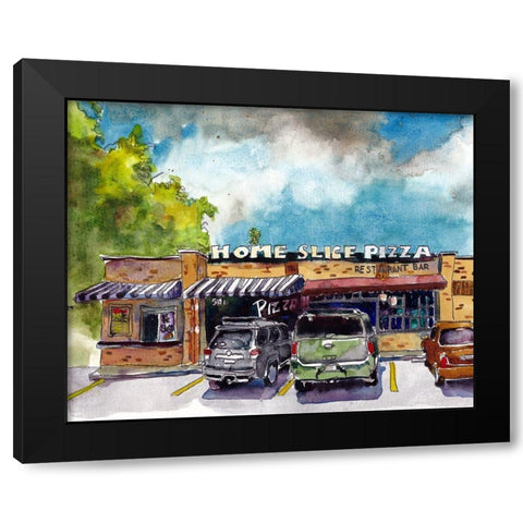 Urban Points of Interest IV Black Modern Wood Framed Art Print by McCreery, Paul