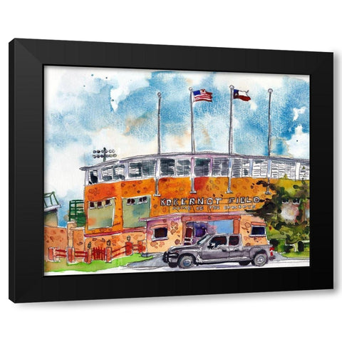 Urban Points of Interest V Black Modern Wood Framed Art Print by McCreery, Paul