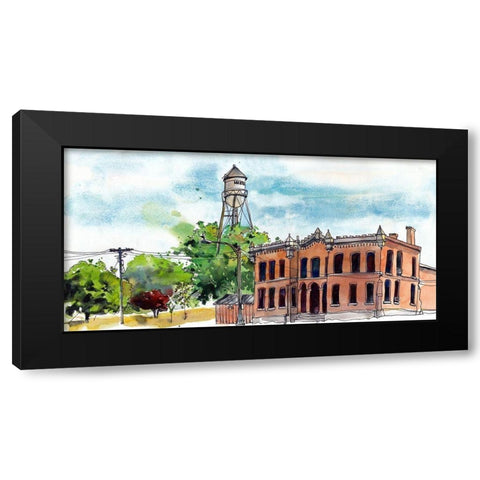 Urban Points of Interest VI Black Modern Wood Framed Art Print by McCreery, Paul