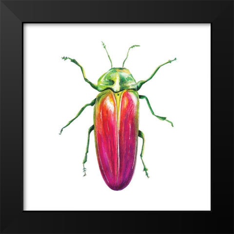 Buggin Out II Black Modern Wood Framed Art Print by Hernandez, Larisa