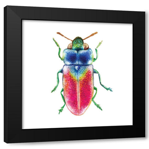 Buggin Out III Black Modern Wood Framed Art Print by Hernandez, Larisa