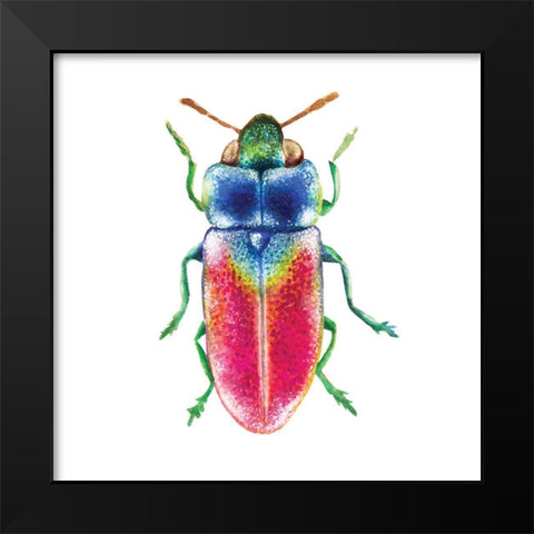 Buggin Out III Black Modern Wood Framed Art Print by Hernandez, Larisa