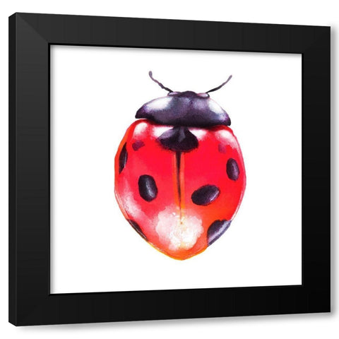 Buggin Out IV Black Modern Wood Framed Art Print by Hernandez, Larisa