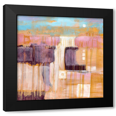 Terre Cotta Dunes I Black Modern Wood Framed Art Print by Riger, Sue
