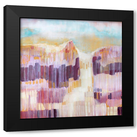 Terre Cotta Dunes II Black Modern Wood Framed Art Print with Double Matting by Riger, Sue