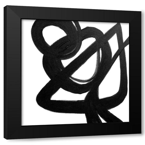 The Rush II Black Modern Wood Framed Art Print by Orlov, Irena