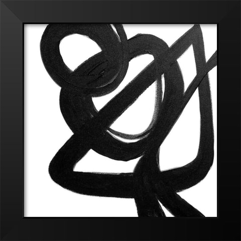 The Rush II Black Modern Wood Framed Art Print by Orlov, Irena