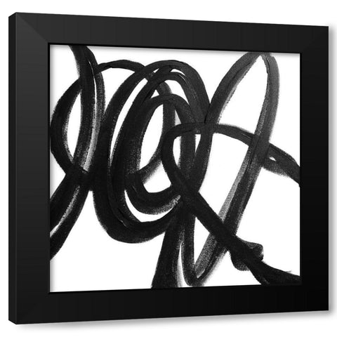 The Rush IV Black Modern Wood Framed Art Print by Orlov, Irena