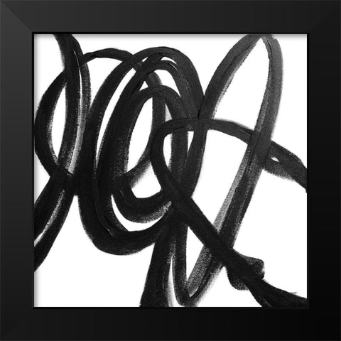 The Rush IV Black Modern Wood Framed Art Print by Orlov, Irena