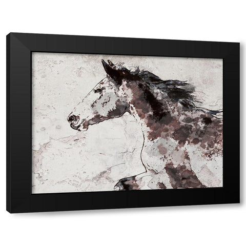 Winner Horse I Black Modern Wood Framed Art Print by Orlov, Irena