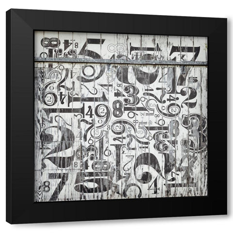 Found Symbols I Black Modern Wood Framed Art Print with Double Matting by Brown, Thomas