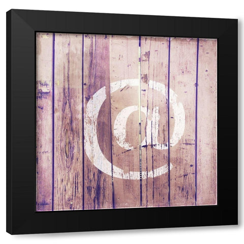 Found Symbols IV Black Modern Wood Framed Art Print with Double Matting by Brown, Thomas