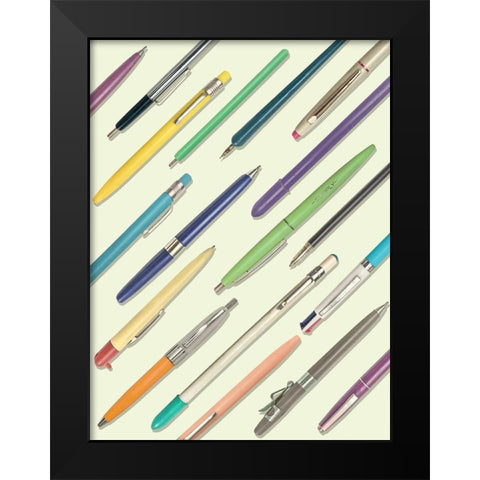 School Study V Black Modern Wood Framed Art Print by Brown, Thomas