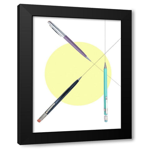 School Study VI Black Modern Wood Framed Art Print by Brown, Thomas