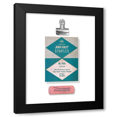 School Study VII Black Modern Wood Framed Art Print with Double Matting by Brown, Thomas