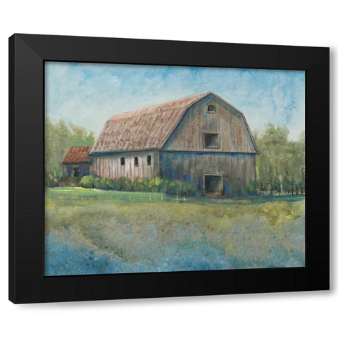 Country Life I Black Modern Wood Framed Art Print with Double Matting by OToole, Tim