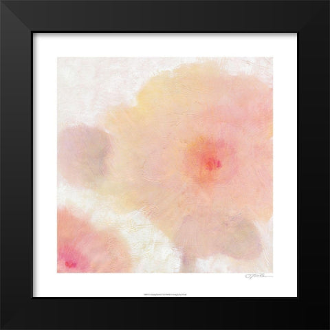 Glowing Floral II Black Modern Wood Framed Art Print by OToole, Tim