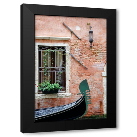Passing Gondola Black Modern Wood Framed Art Print by DeNardo, Laura