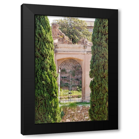 Rome Landscape IV Black Modern Wood Framed Art Print with Double Matting by DeNardo, Laura